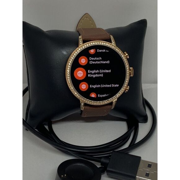Fossil Gen 4 Authentic Digital Dial Smart Watch Custom Band FTW6011 QT774 - Picture 1 of 12